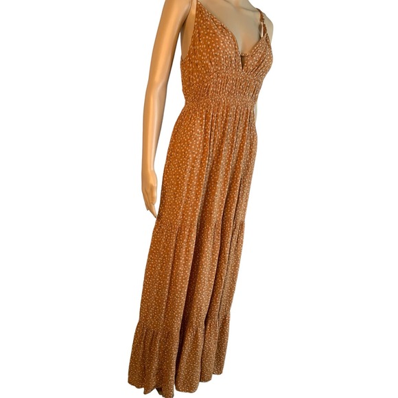 So Good For Life Prairie Floral, Cut Out Maxi Dress Adjustable Straps Size Large - Picture 3 of 9